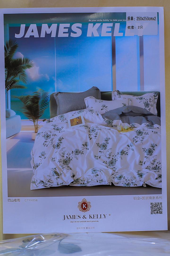 Luxury Floral Bedcover Set – Soft Elegant Bedding by James & Kelly