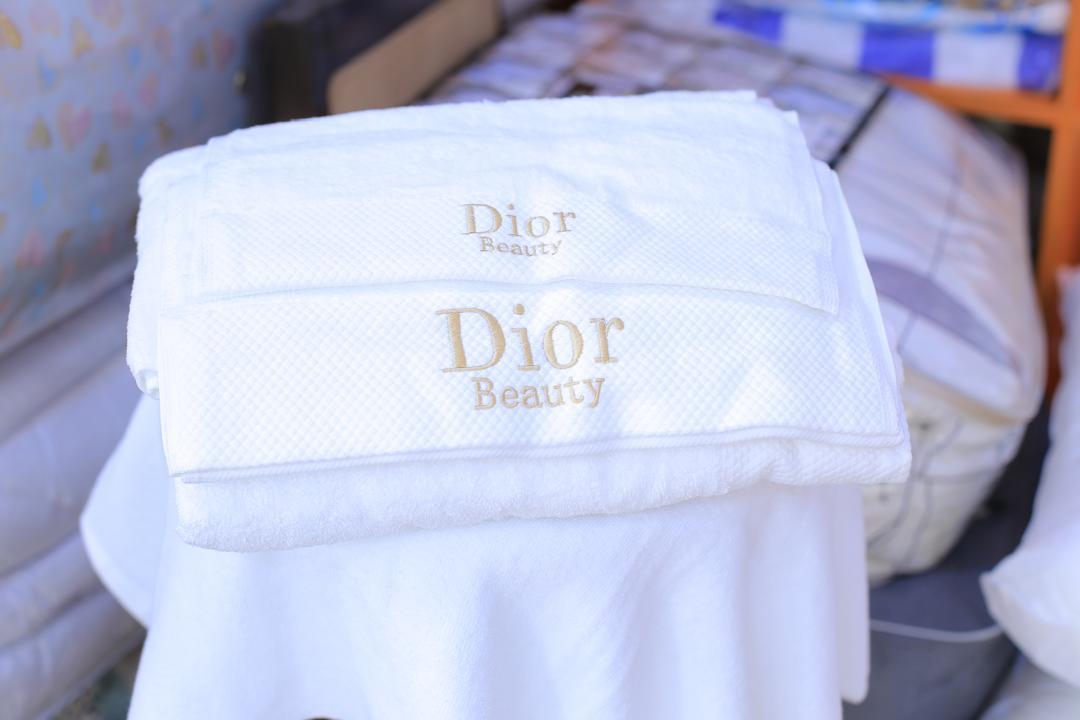 Luxury White towel Set – Elegant Soft towel by Dior Beauty